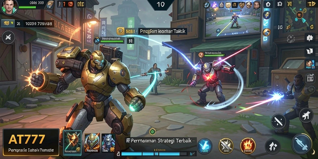 Tampilan menarik gameplay strategi di AT777.