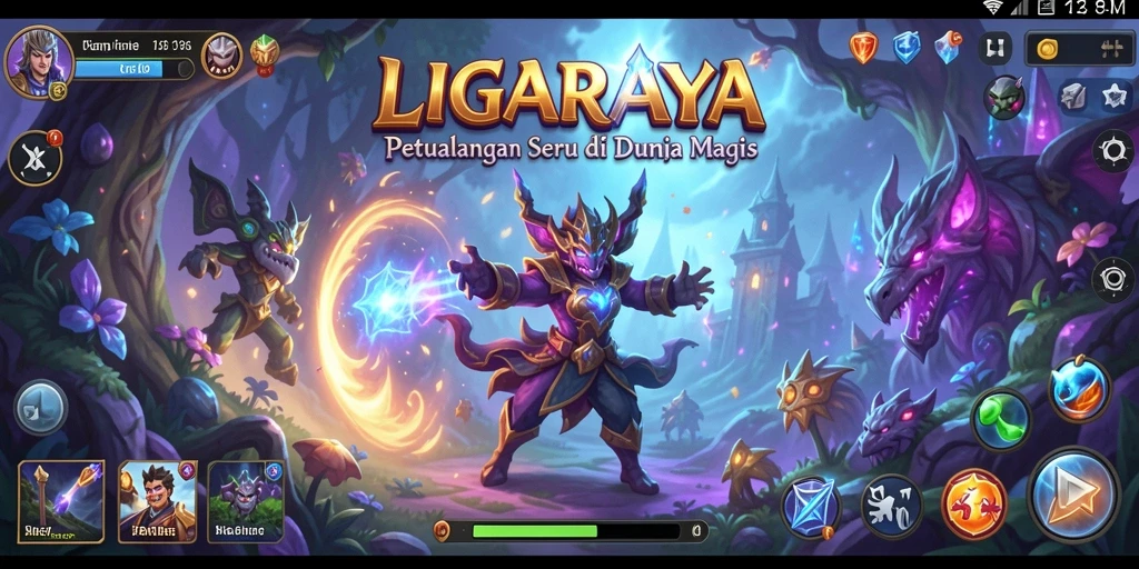 Tangkapan layar dari gameplay LIGARAYA yang penuh aksi dan petualangan.