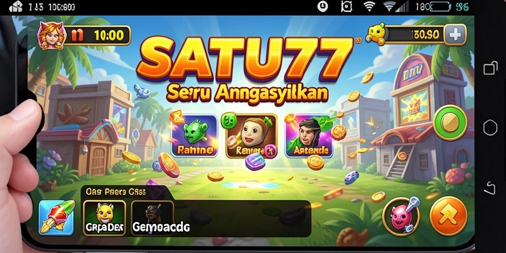 Gambaran gameplay seru dari SATU77 di dalam arkade.