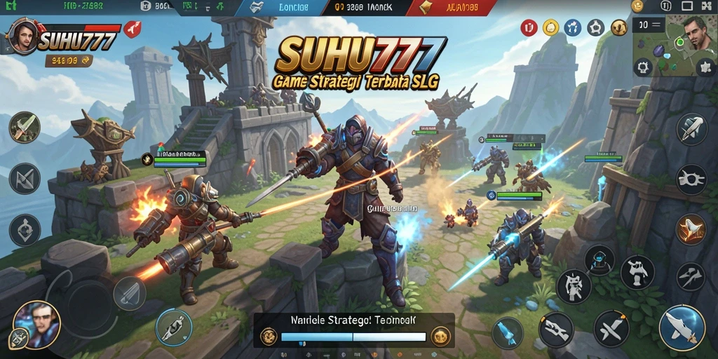 Screenshot gameplay SUHU777 menampilkan pertempuran yang seru dan strategis.
